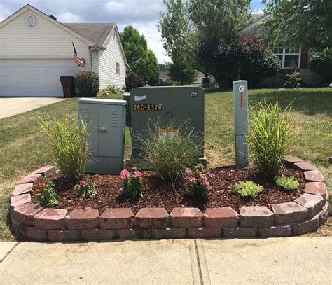 electric company utility box affect gardening|hiding utility boxes in yard.